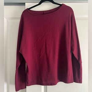 Elegant Burgundy Women's Top